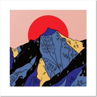 Sunny mountains Posters and Art